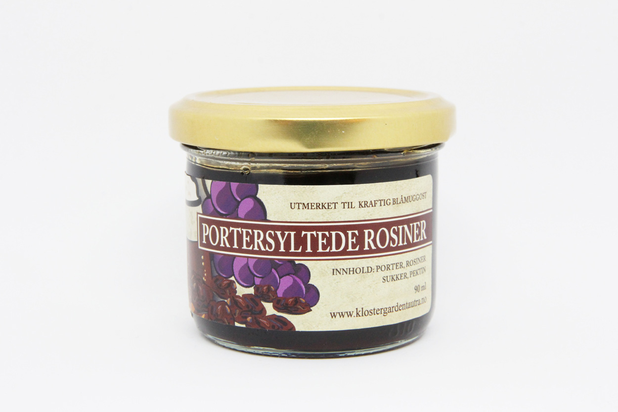 Portersylta rosiner 90ml.